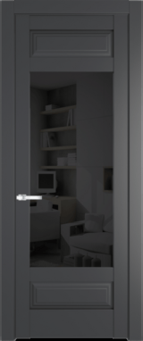 Межкомнатная дверь Profil Doors 4.3.3 PD Графит (Pantone 425С) Черное тонированное