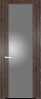 Межкомнатная дверь Profil Doors 20 PA Черный матовый Зеркало Blue Блэк