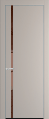 Межкомнатная дверь Profil Doors 21 PA Серебро Зеркало бронзовое Сэнд