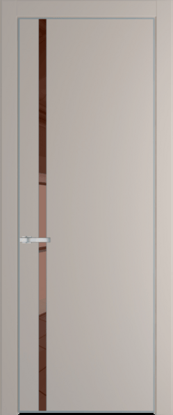Межкомнатная дверь Profil Doors 21 PA Серебро Зеркало бронзовое Сэнд