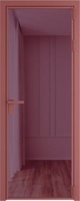 Алюминиевая дверь Profil Doors 1 AG Красный антрацит Фиолетовый Шпион
