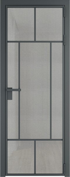 Алюминиевая дверь Profil Doors 10 AG Серая ночь Рэте