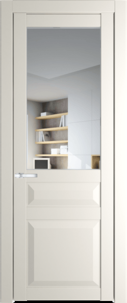 Межкомнатная дверь Profil Doors 1.5.3 PD Прозрачное Перламутр белый