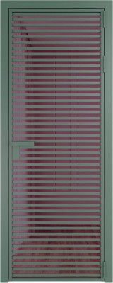 Алюминиевая дверь Profil Doors 12 AG Зеленый воск Фиолетовое шпион