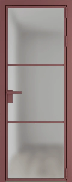 Алюминиевая дверь Profil Doors 13 AG Красный антрацит Матовое