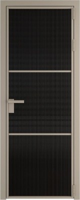 Алюминиевая дверь Profil Doors 13 AG Никель матовый Мору черное