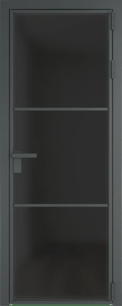 Алюминиевая дверь Profil Doors 13 AG Серая ночь Тонированное матовое