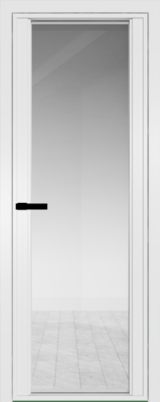 Алюминиевая дверь Profil Doors 2AGP Вайт Прозрачное