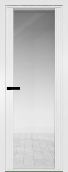 Алюминиевая дверь Profil Doors 2AGP Вайт Прозрачное