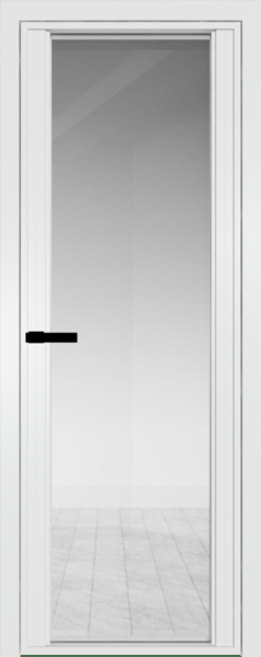 Алюминиевая дверь Profil Doors 2AGP Вайт Прозрачное