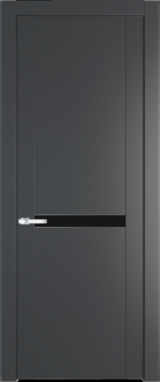 Межкомнатная дверь Profil Doors 1.4 P Монохром черный Графит (Pantone 425С)