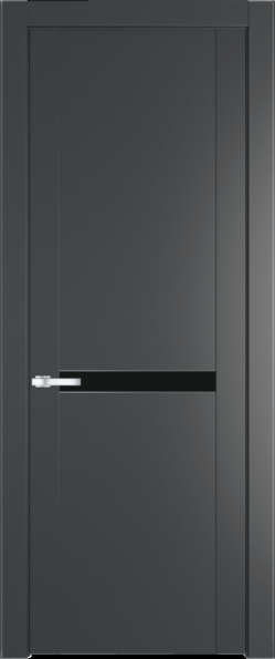Межкомнатная дверь Profil Doors 1.4 P Монохром черный Графит (Pantone 425С)