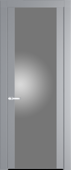 Межкомнатная дверь Profil Doors 1.7 P Монохром серебро (серебро матлак) Смоки (RAL 870-02)