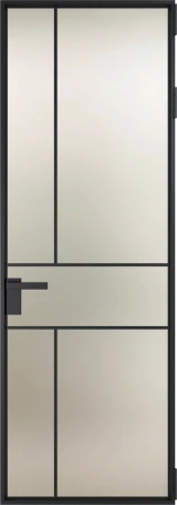 Алюминиевая дверь Profil Doors Orange 21AV.O Черный матовый