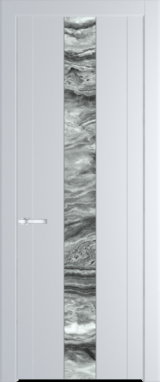 Межкомнатная дверь Profil Doors 1.9 P Атриум серебро Вайт (RAL 110 96 02)