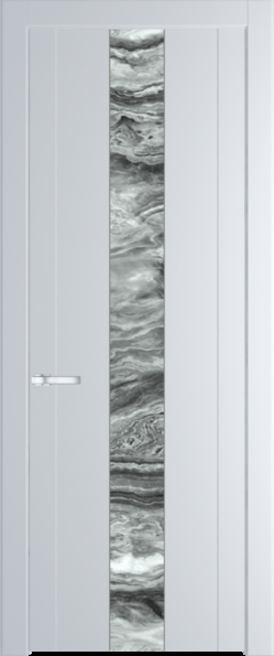 Межкомнатная дверь Profil Doors 1.9 P Атриум серебро Вайт (RAL 110 96 02)