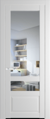 Межкомнатная дверь Profil Doors 2.5.4 PD Крем Вайт (RAL 120-02) Прозрачное