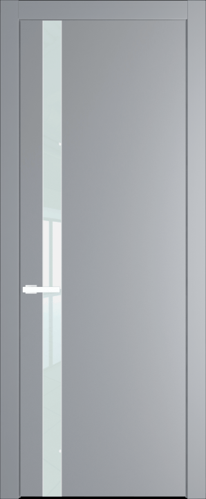 18PW Смоки (RAL 870-02) стекло Lacobel Белый лак