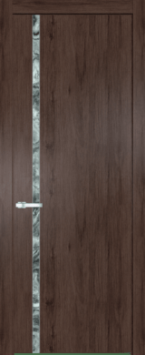 Межкомнатная дверь Profil Doors 21 NW Атриум серебро Дуб Тобакко