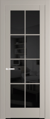 Межкомнатная дверь Profil Doors 4.1.2 (p.8) Сэнд Черное тонированное