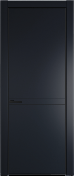 Межкомнатная дверь Profil Doors 11 PA Черный матовый Нэви Блу (RAL 7016)