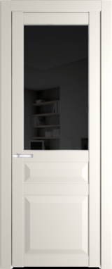 Межкомнатная дверь Profil Doors 1.5.3 PD Черное тонированное Перламутр белый