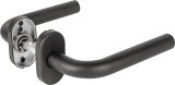 Ручка Fuaro (Фуаро) раздельная R.DSS201-0201P/19 INOX 201 BLACK (овальное основание)