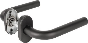 Ручка Fuaro (Фуаро) раздельная R.DSS201-0201P/19 INOX 201 BLACK (овальное основание)