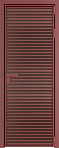 Алюминиевая дверь Profil Doors 12 AG Красный антрацит Монохром шоколад
