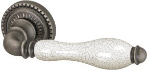 Ручка Armadillo (Армадилло) раздельная R.CL55.Silvia (Silvia CL1) AS/СRP-109 античное серебро/кракелюр
