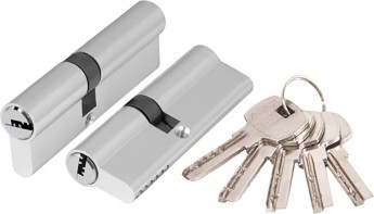 Цилиндровый Ajax (Аякс) механизм (AX200/80) AX2000Key80 (30+10+40) CP хром
