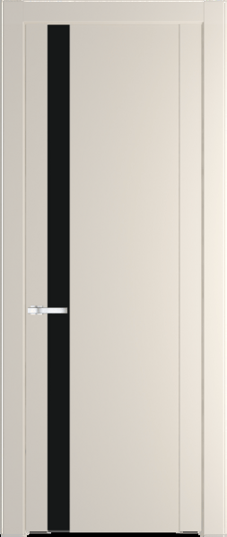 Межкомнатная дверь Profil Doors 1.2 P Монохром черный Кремовая Магнолия (RAL 120-04)