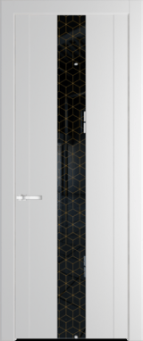 Межкомнатная дверь Profil Doors 1.9 P Лоран узор золото Крем Вайт (RAL 120-02)