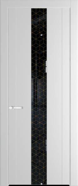 Межкомнатная дверь Profil Doors 1.9 P Лоран узор золото Крем Вайт (RAL 120-02)