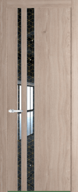 Межкомнатная дверь Profil Doors 20 NW Лоран узор золото Дуб Сонома