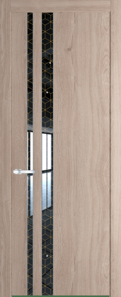 Межкомнатная дверь Profil Doors 20 NW Лоран узор золото Дуб Сонома
