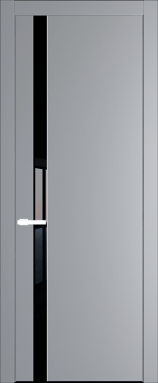 18PW Смоки (RAL 870-02) стекло Lacobel Черный лак