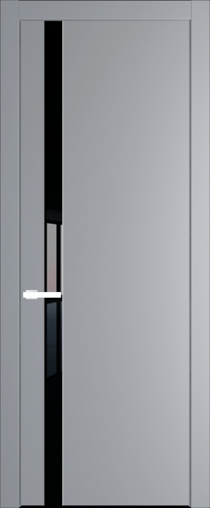 18PW Смоки (RAL 870-02) стекло Lacobel Черный лак