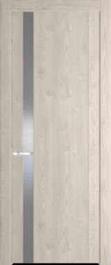 Межкомнатная дверь Profil Doors 1.2 N Монохром серебро (серебро матлак) Каштан светлый