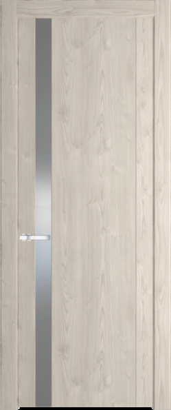 Межкомнатная дверь Profil Doors 1.2 N Монохром серебро (серебро матлак) Каштан светлый