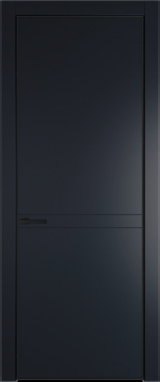 Межкомнатная дверь Profil Doors 11 PA Черный матовый RAL9005 Нэви Блу (RAL 7016)