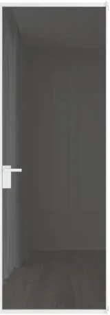Алюминиевая дверь Profil Doors 1AT Вайт Тонированное