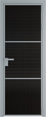 Алюминиевая дверь Profil Doors 13 AG Серебро Мору черное