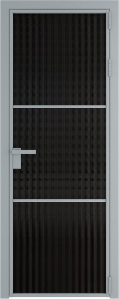 Алюминиевая дверь Profil Doors 13 AG Серебро Мору черное
