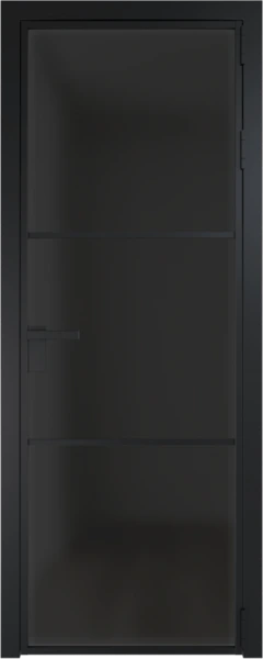 Алюминиевая дверь Profil Doors 13 AG Черный матовый Тонированное матовое
