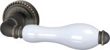 Ручка Armadillo (Армадилло) раздельная R.CL55.Silvia (Silvia CL1) ABL-18/WP-109 темная медь/бел.фарфор