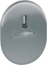 Накладка Fuaro (Фуаро) на сувальдный замок ESC.S-lift.SF/OV.476 (ESC 476) с шторкой SN мат.никель