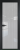 Алюминиевая дверь Profil Doors 1AX Черный матовый RAL9005 Страйп