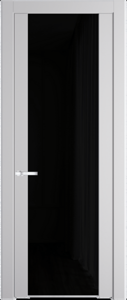 Межкомнатная дверь Profil Doors 1.13 P Черный триплекс Крем Вайт (RAL 120-02)