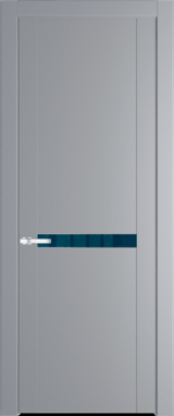 Межкомнатная дверь Profil Doors 1.4 P Зеркало синее Смоки (RAL 870-02)